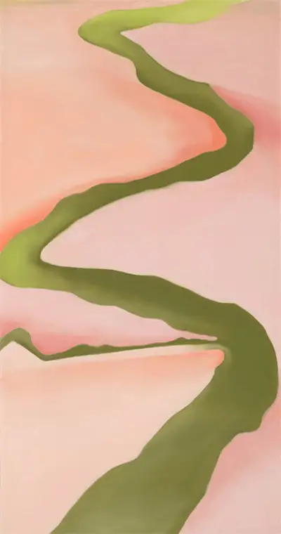 Pink and Green Georgia O'Keeffe